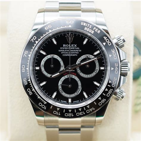 rolex daytona black dial chronograph|2023 Rolex daytona black dial.